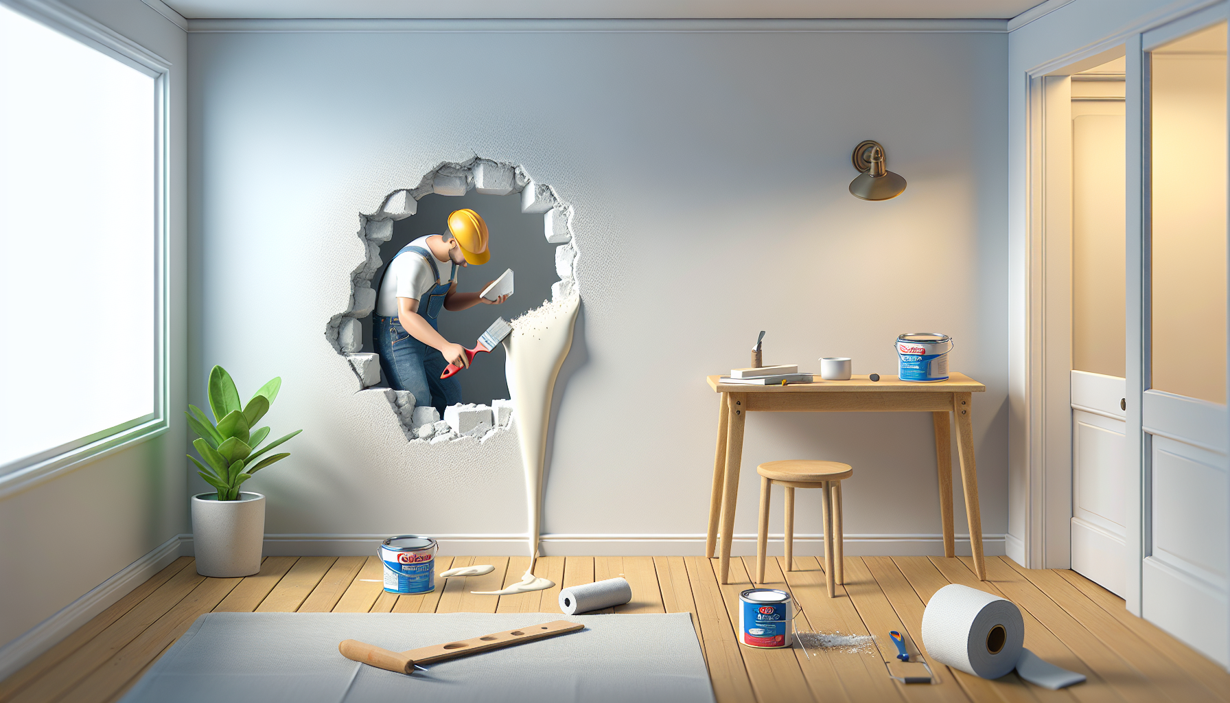 Reboucher un trou dans le mur